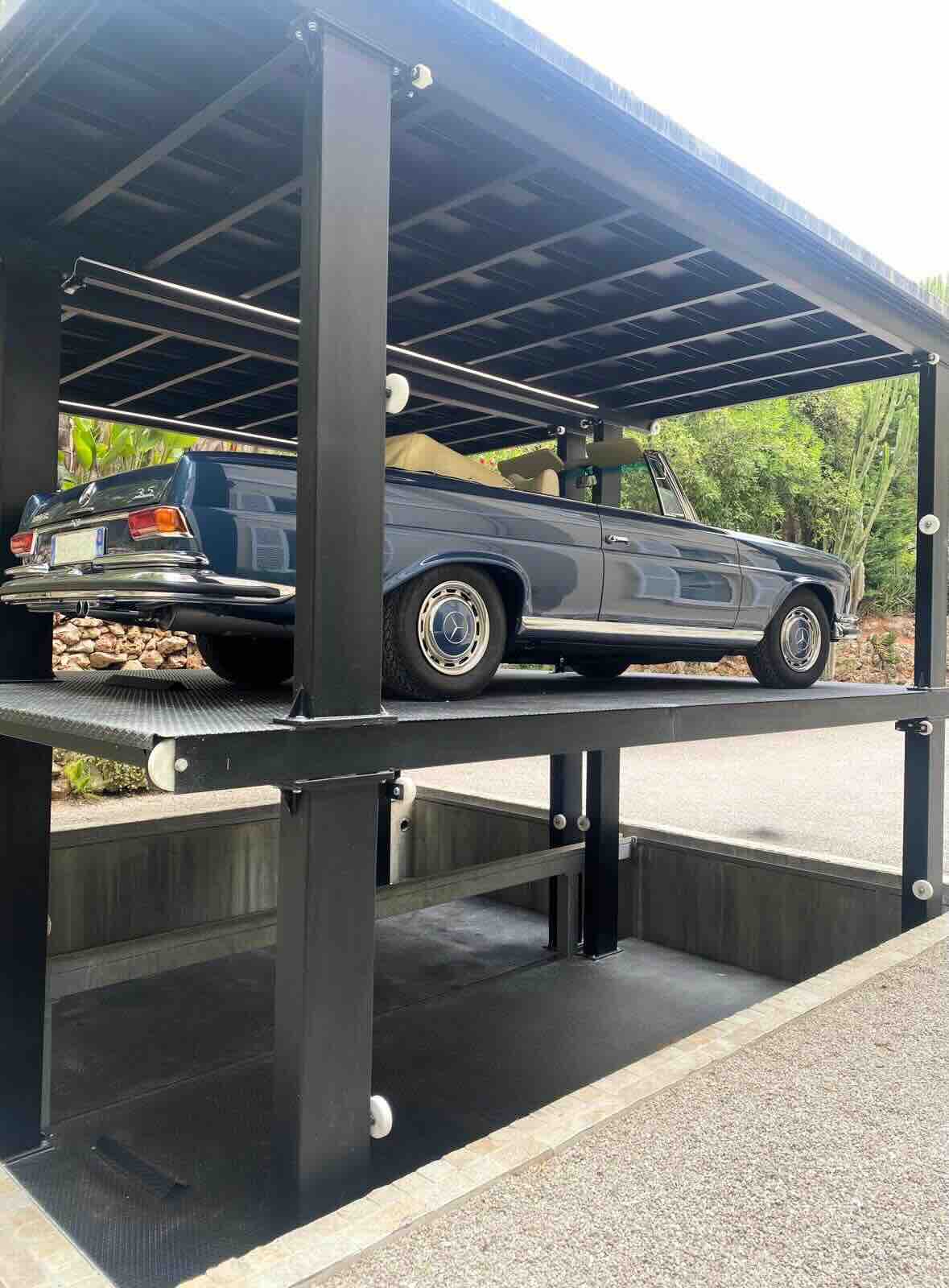 Double parking enterré concession automobile