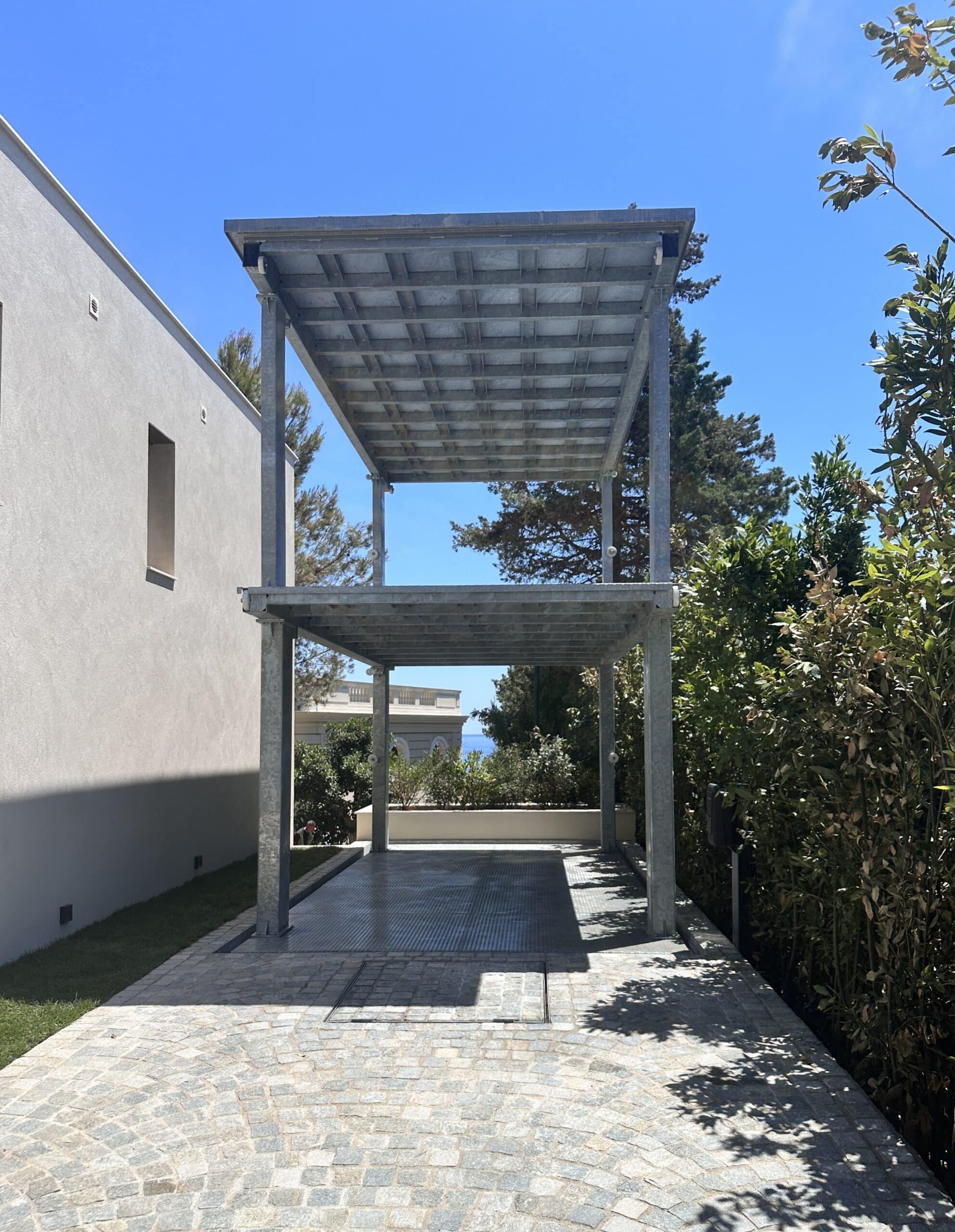 Carport enterré résidentiel